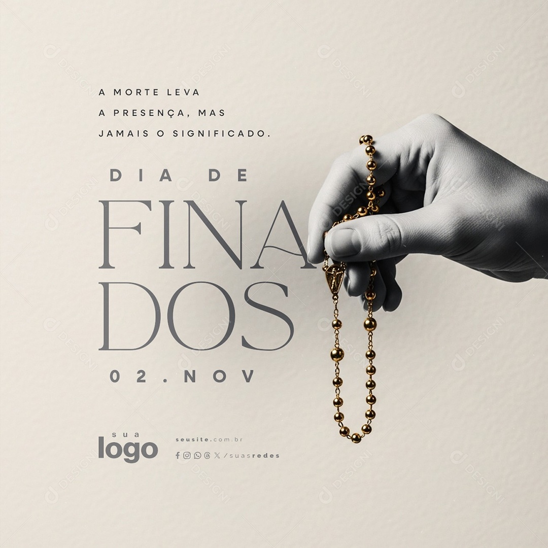 Dia de Finados 02 de Novembro Social Media PSD Editável