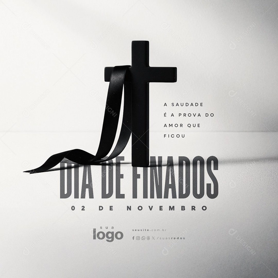 Dia de Finados 02 de Novembro Social Media PSD Editável