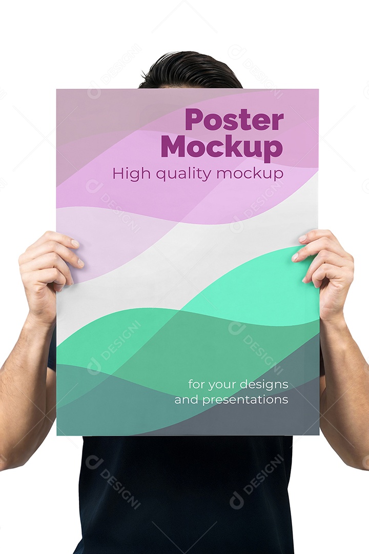 Mockup Poster Publicitário PSD Editável