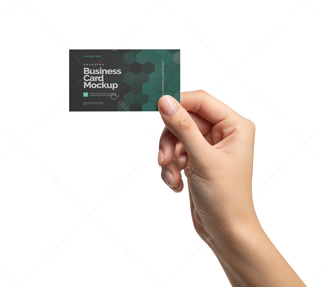 Mockup Cartão de Visita PSD Editável