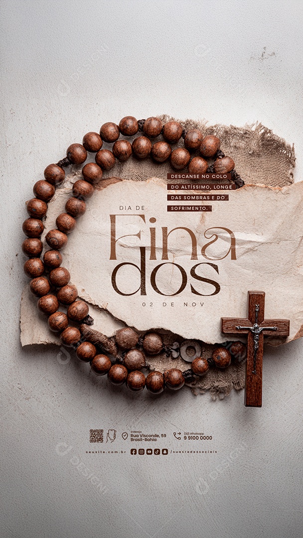 Story Dia de Finados 02 de Novembro Social Media PSD Editável