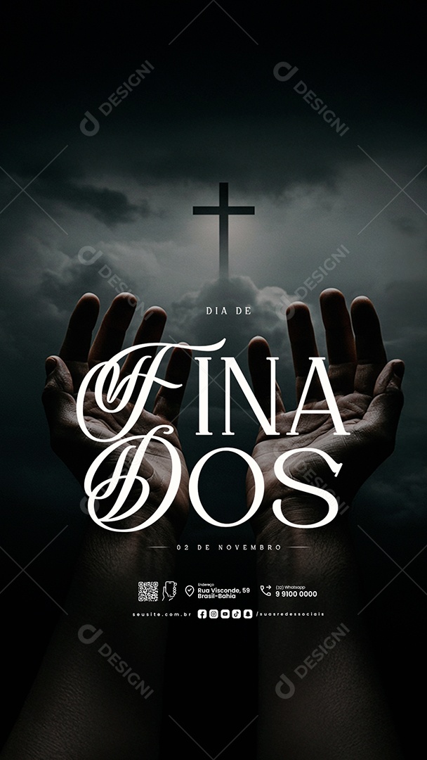 Story Dia de Finados 02 de Novembro Social Media PSD Editável