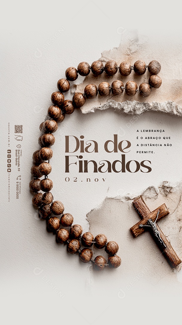 Story Dia de Finados 02 de Novembro Social Media PSD Editável