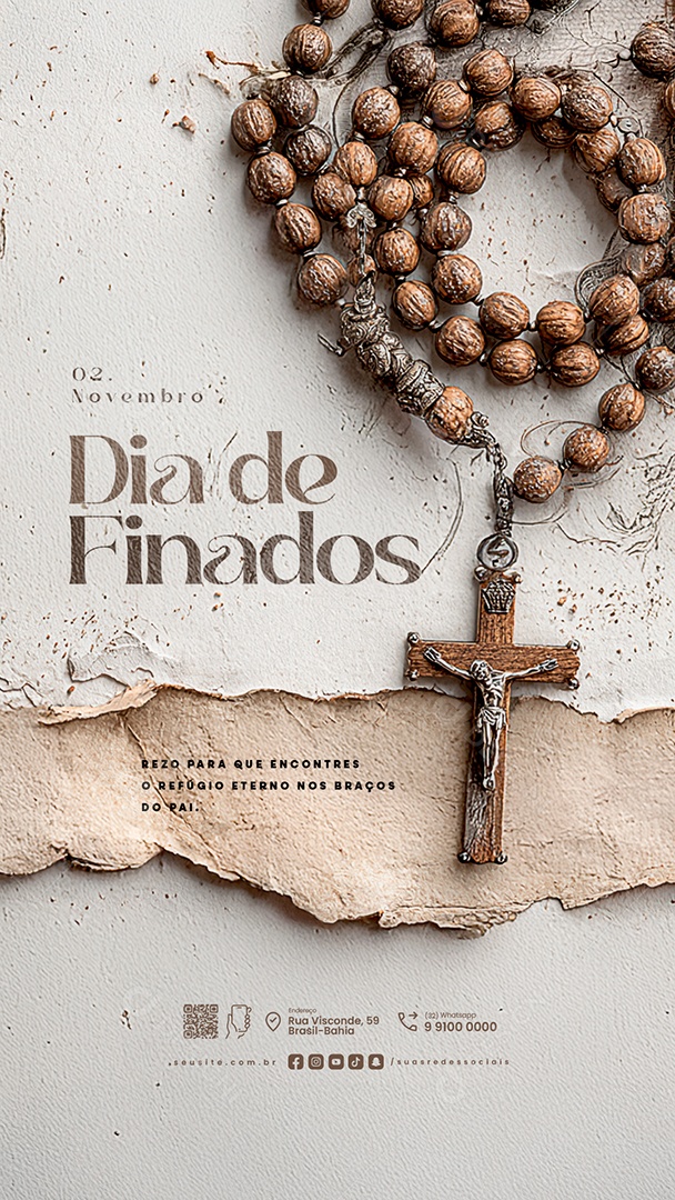 Story Dia de Finados 02 de Novembro Social Media PSD Editável