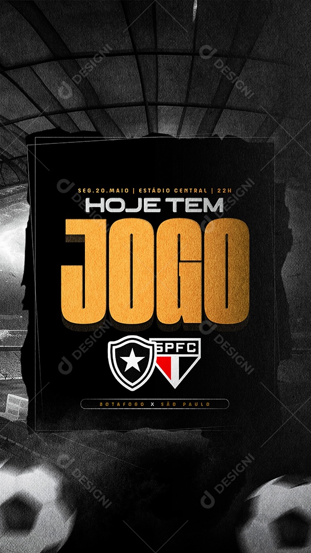 Story Torneio de Futebol Campeonato Municipal Social Media PSD Editável