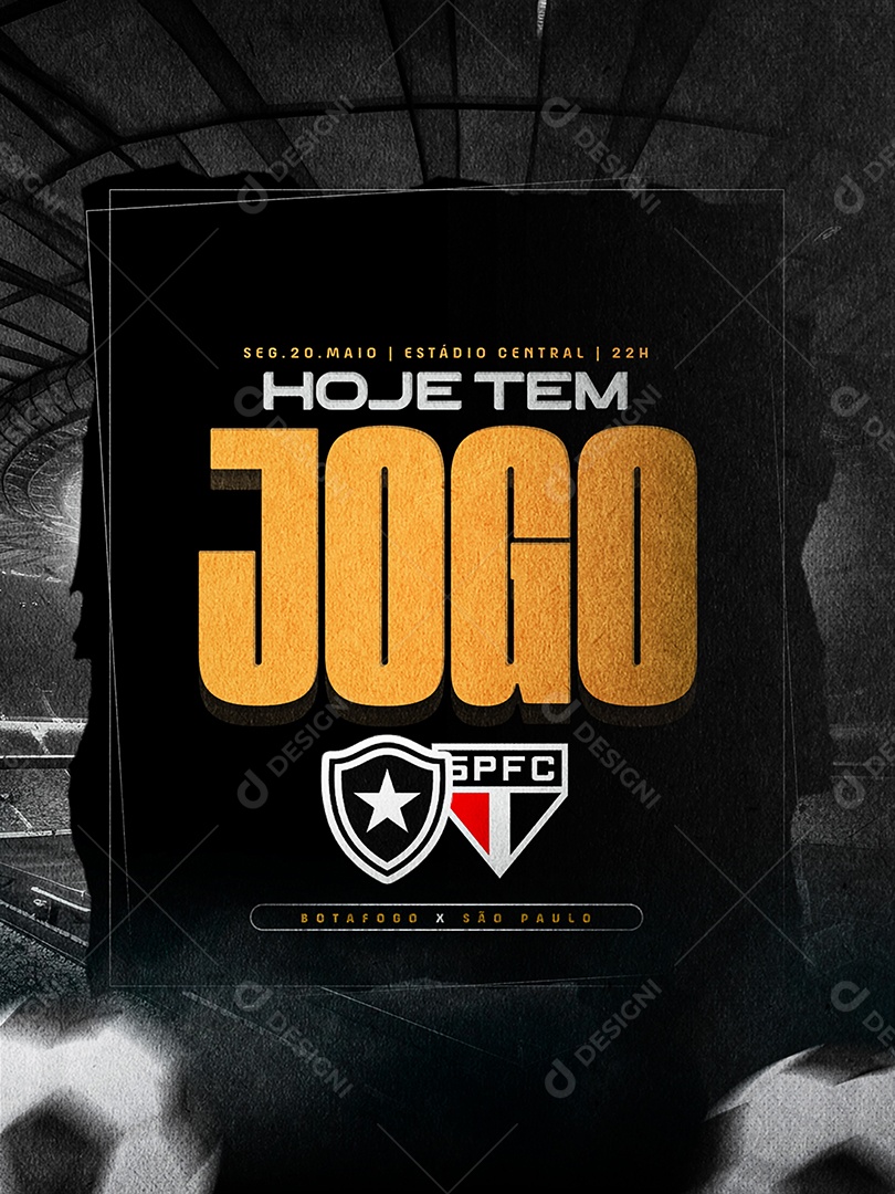 Torneio de Futebol Campeonato Municipal Social Media PSD Editável