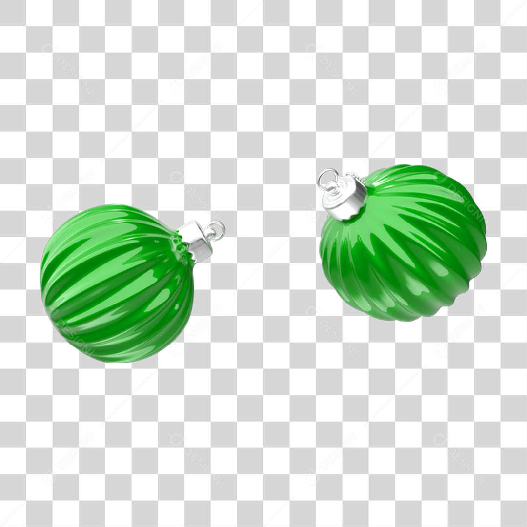 Bolas para Decoração de Natal PNG Transparente