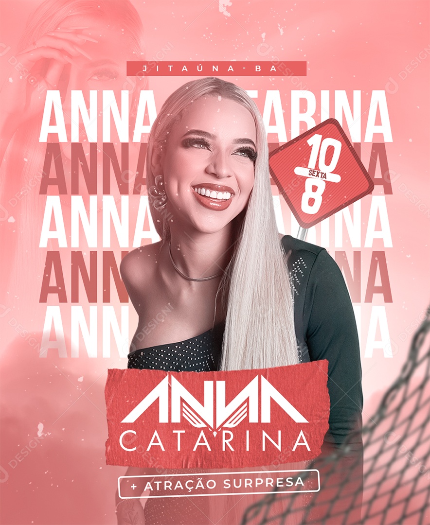 Flyer Feed Ana Catarina Social Media PSD Editável