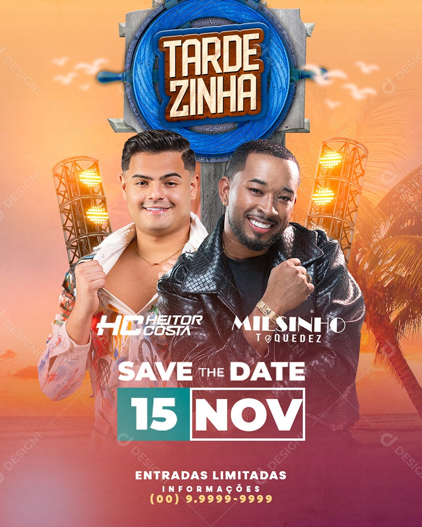 Flyer Feed Tardezinha Social Media PSD Editável