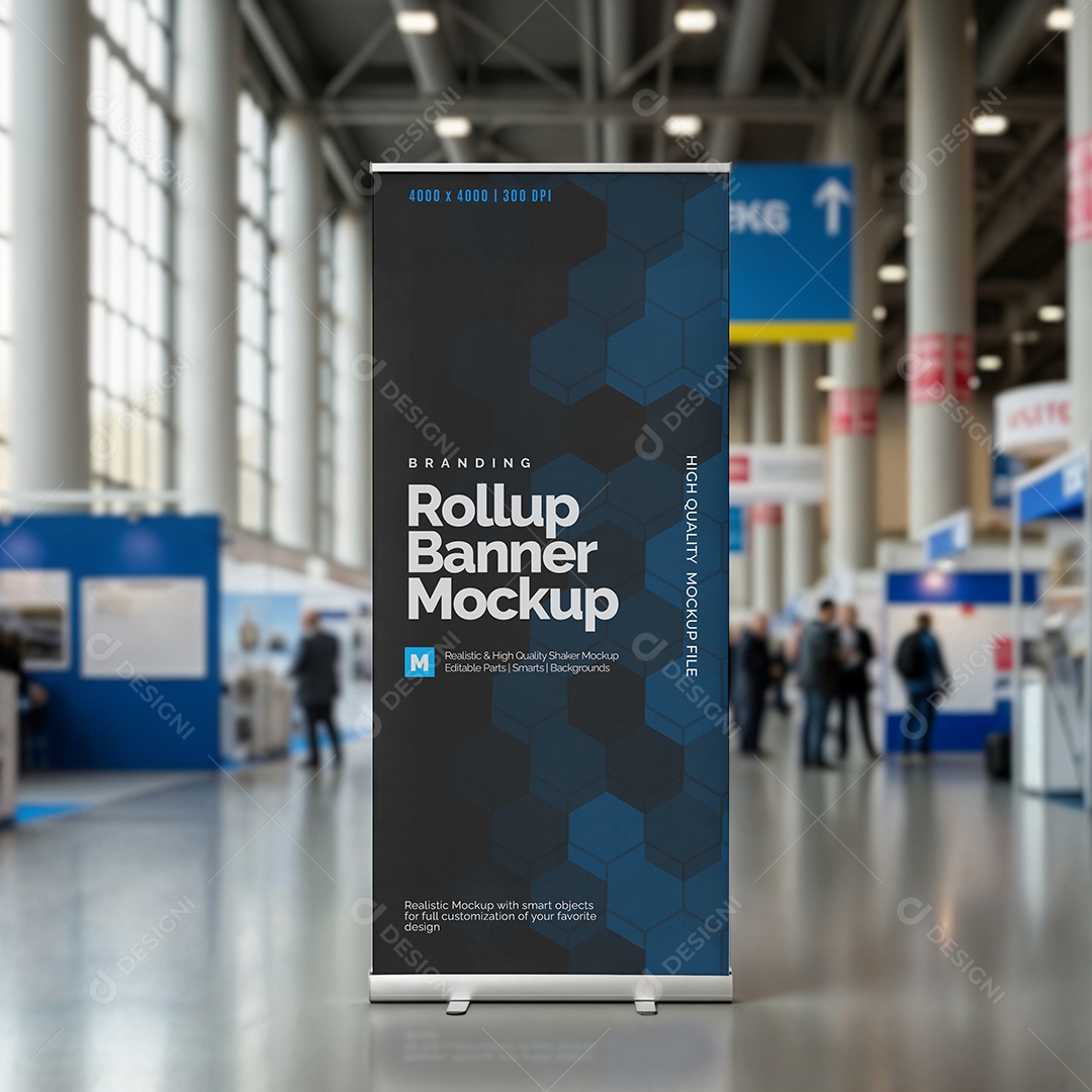 Banner de Enrolar Mockup PSD Editável