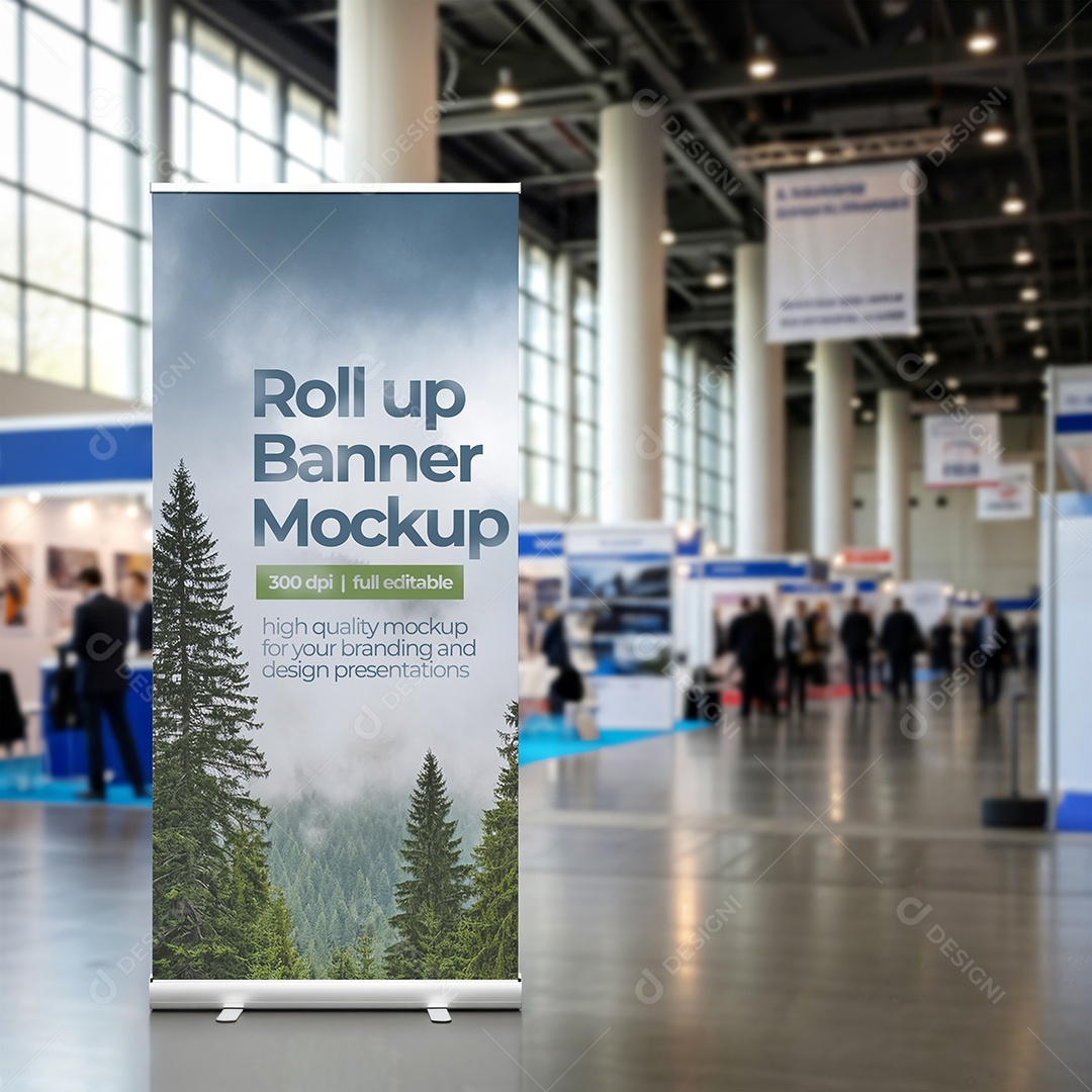 Banner de Enrolar Mockup PSD Editável