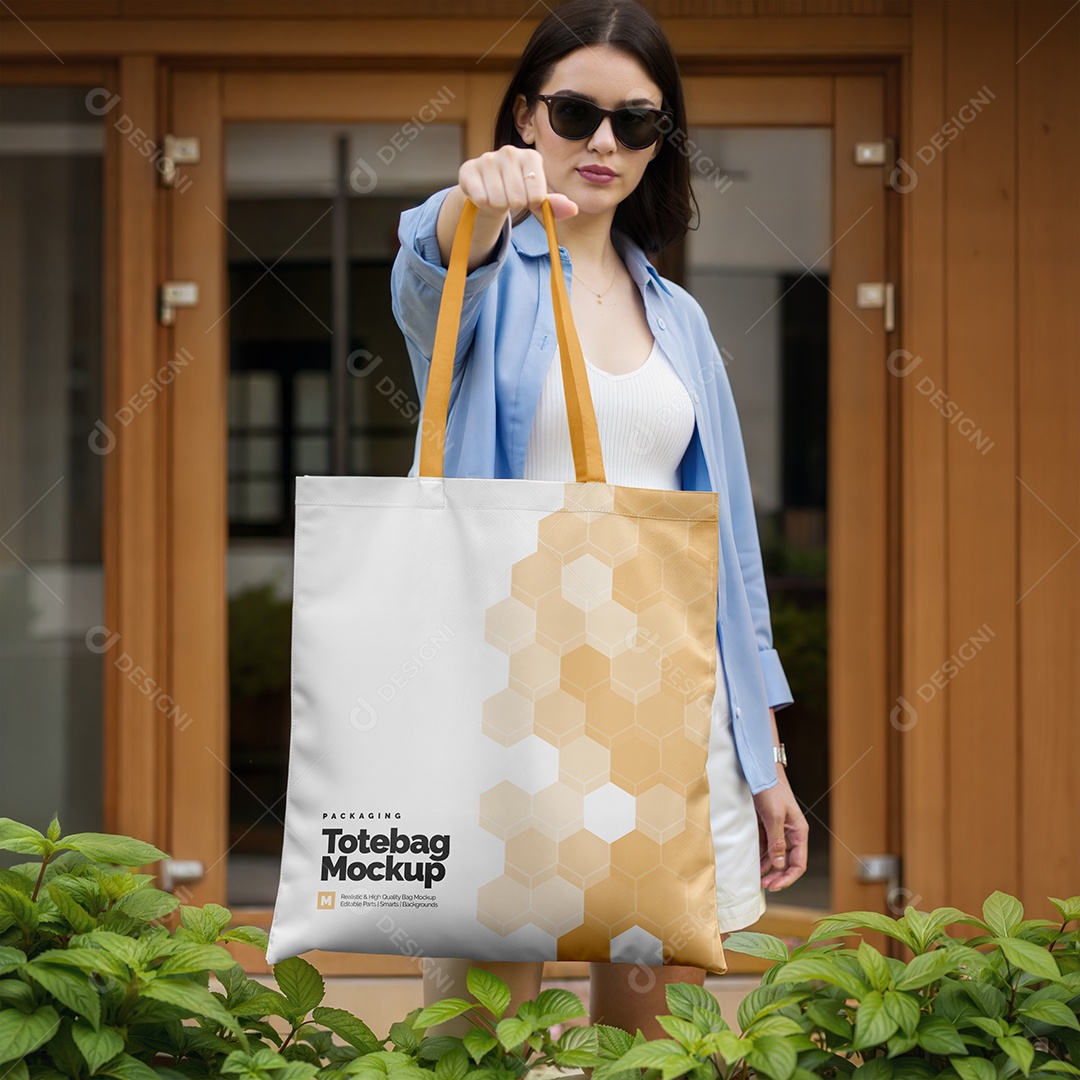 Bolsa Mockup PSD Editável