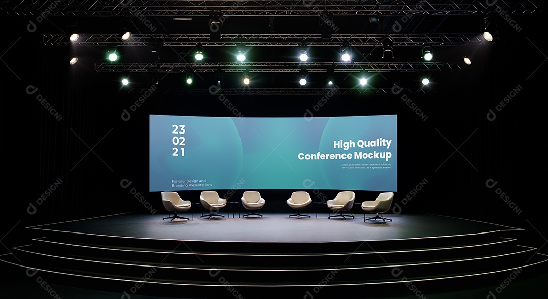 Mockup Espaço de Conferência PSD Editável