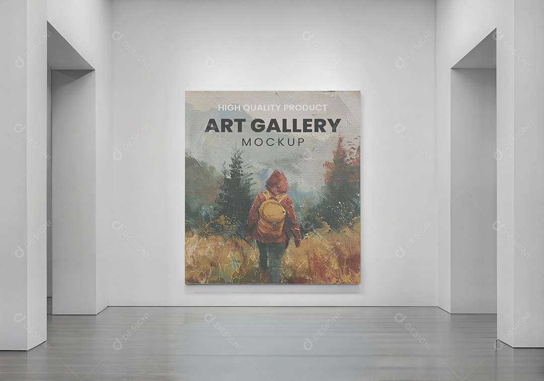 Mockup Galeria de Arte PSD Editável