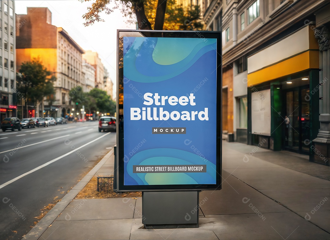 Mockup Anúncio Publicitário PSD Editável