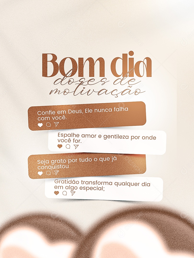 Frase Motivacional Bom Dia Terça Social Media PSD Editável