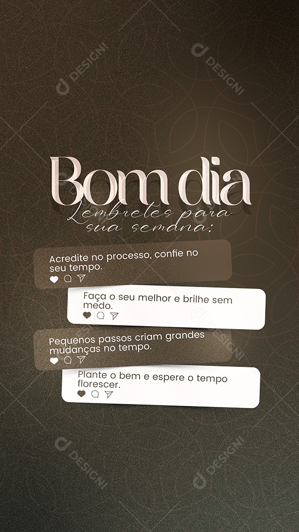 Story Frase Motivacional Bom Dia Terça Social Media PSD Editável
