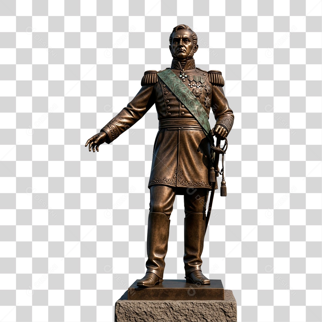 Estátua de Marechal Deodoro PNG Transparente