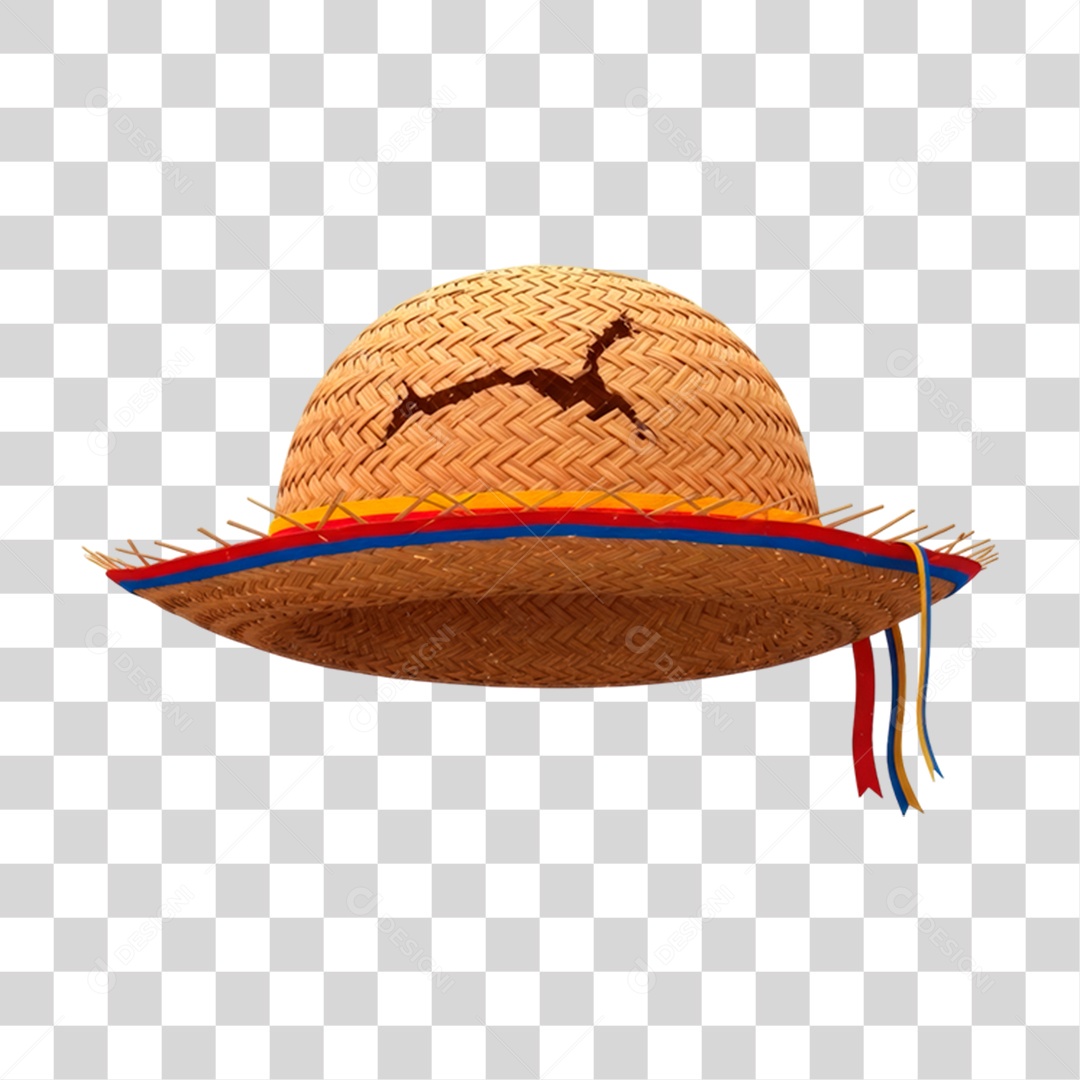 Chapéu de Palha PNG Transparente