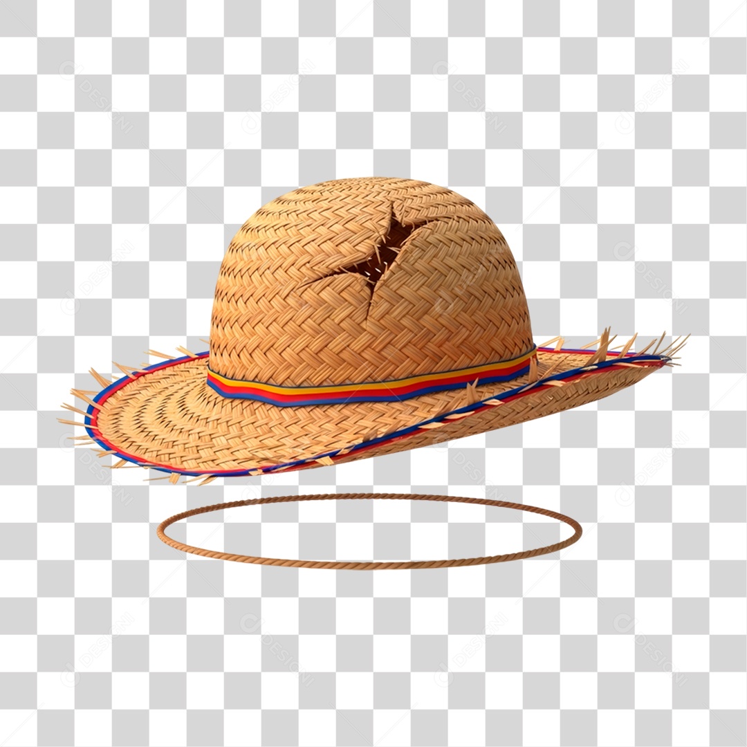 Chapéu de Palha PNG Transparente