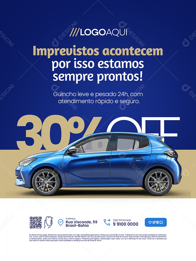 Guincho Imprevistos Acontecem Social Media PSD Editável