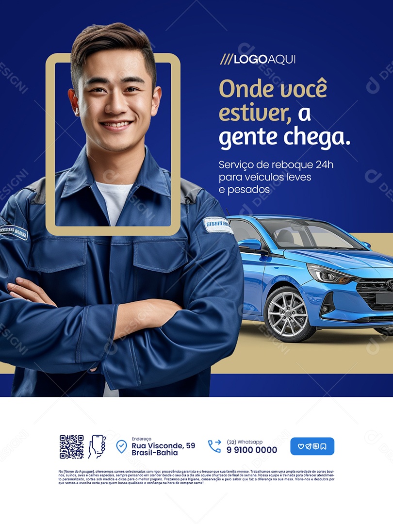 Guincho Onde Você Estiver a Gente Chega Social Media PSD Editável