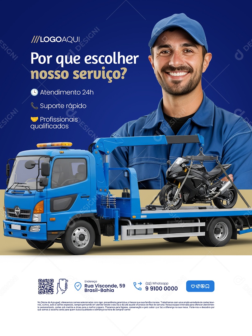 Guincho Por Que Escolher Nosso Serviço Social Media PSD Editável