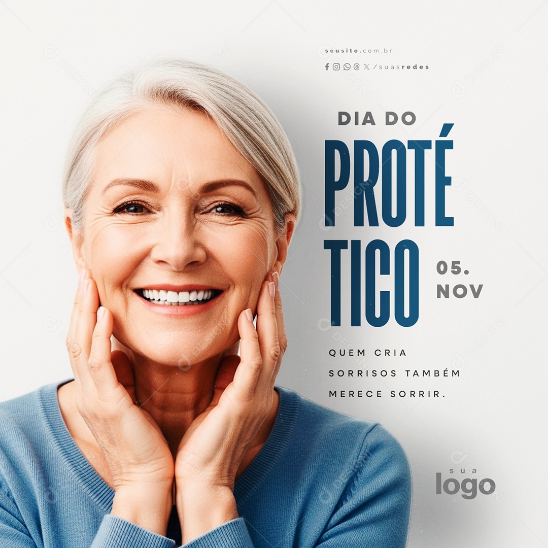 Dia do Protético 05 de Novembro Social Media PSD Editável