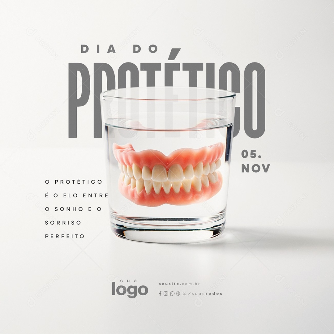 Dia do Protético 05 de Novembro Social Media PSD Editável