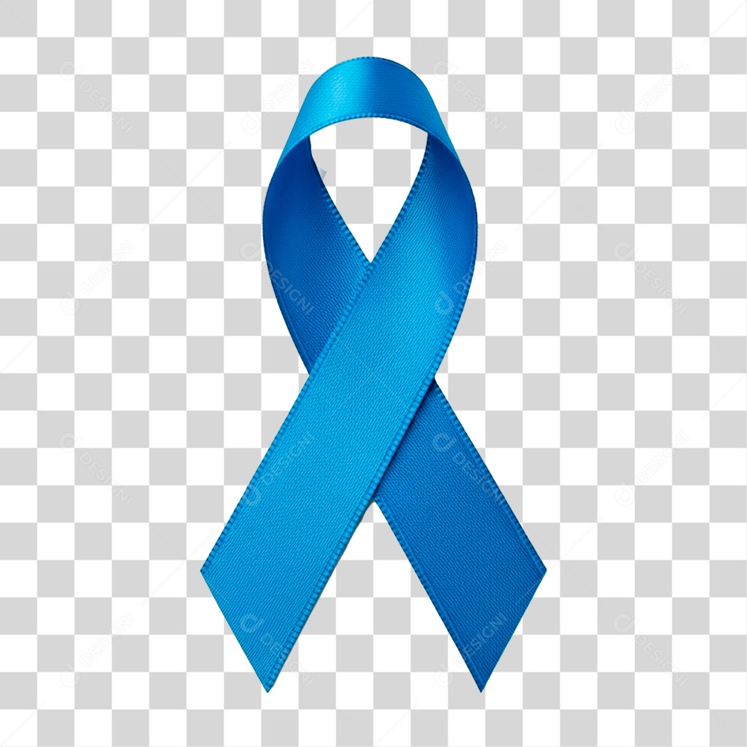 Laço Azul de Conscientização PNG Transparente