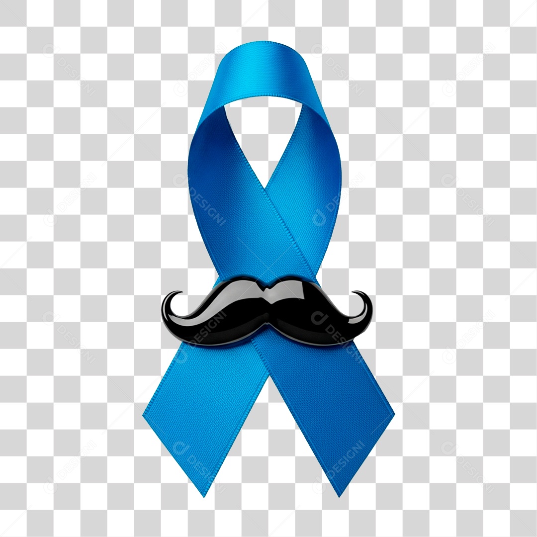 Laço Azul de Conscientização PNG Transparente