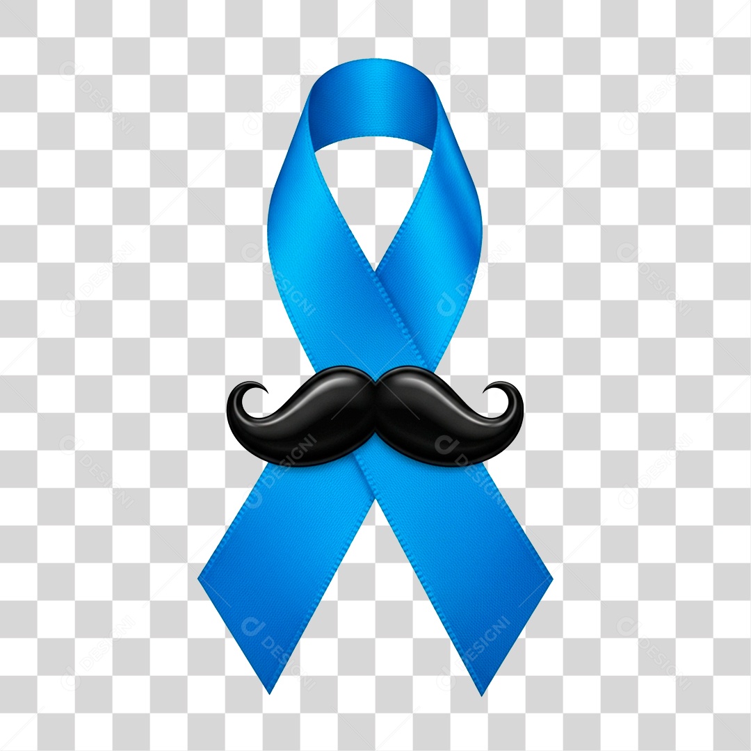 Laço Azul de Conscientização PNG Transparente
