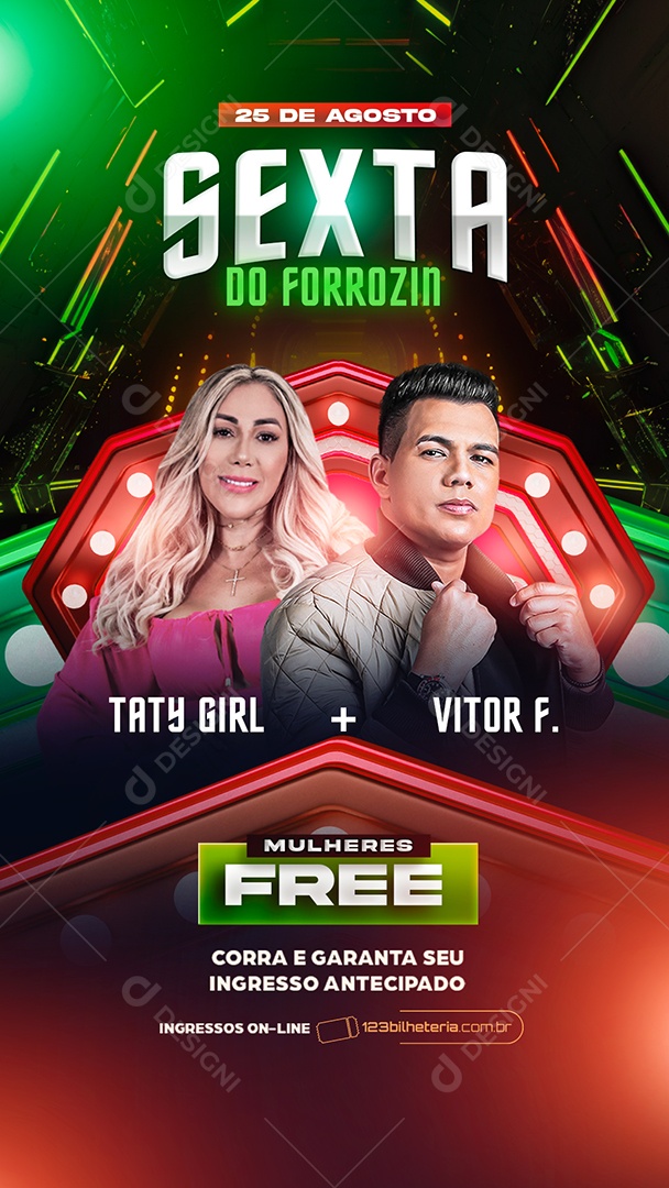 Story Flyer Sexta do Forrozin Social Media PSD Editável