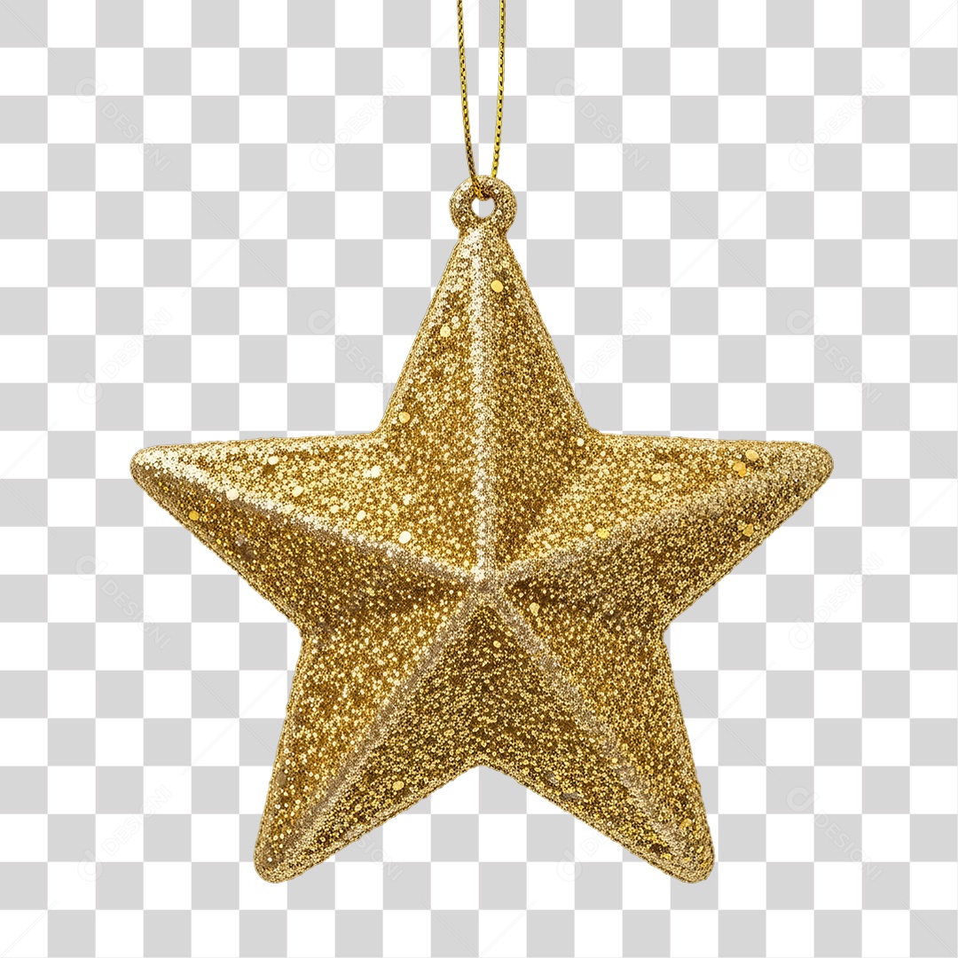 Estrela Enfeite Decoração de Natal PNG Transparente