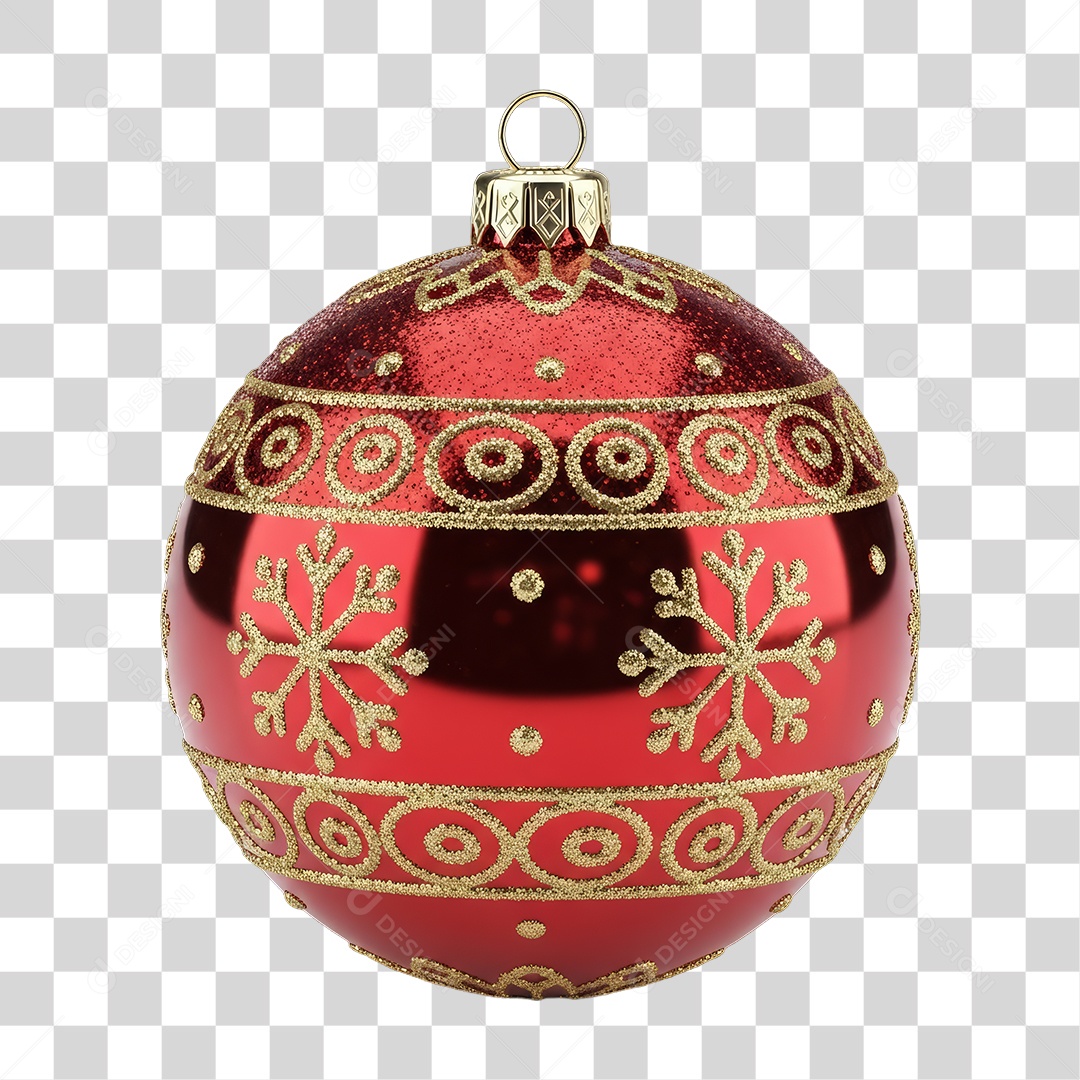Bola Enfeite Decoração de Natal PNG Transparente