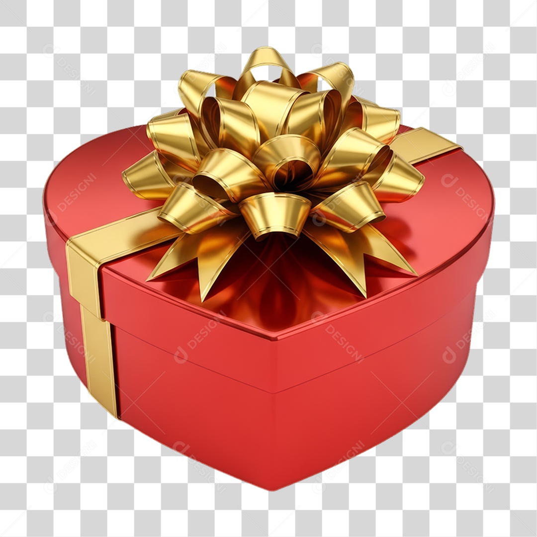 Caixa de Presente Enfeite Decoração de Natal PNG Transparente