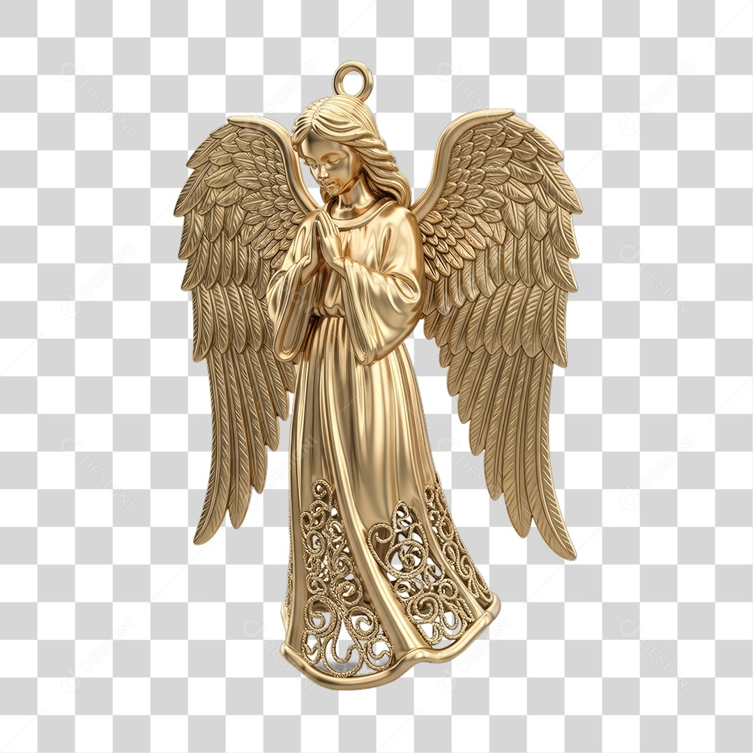 Anjo Enfeite Decoração de Natal PNG Transparente