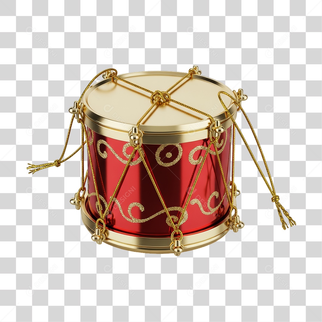 Tambor Enfeite Decoração de Natal PNG Transparente