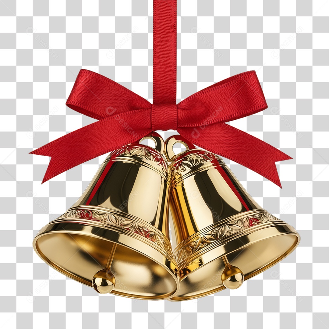 Sinos Enfeite Decoração de Natal PNG Transparente