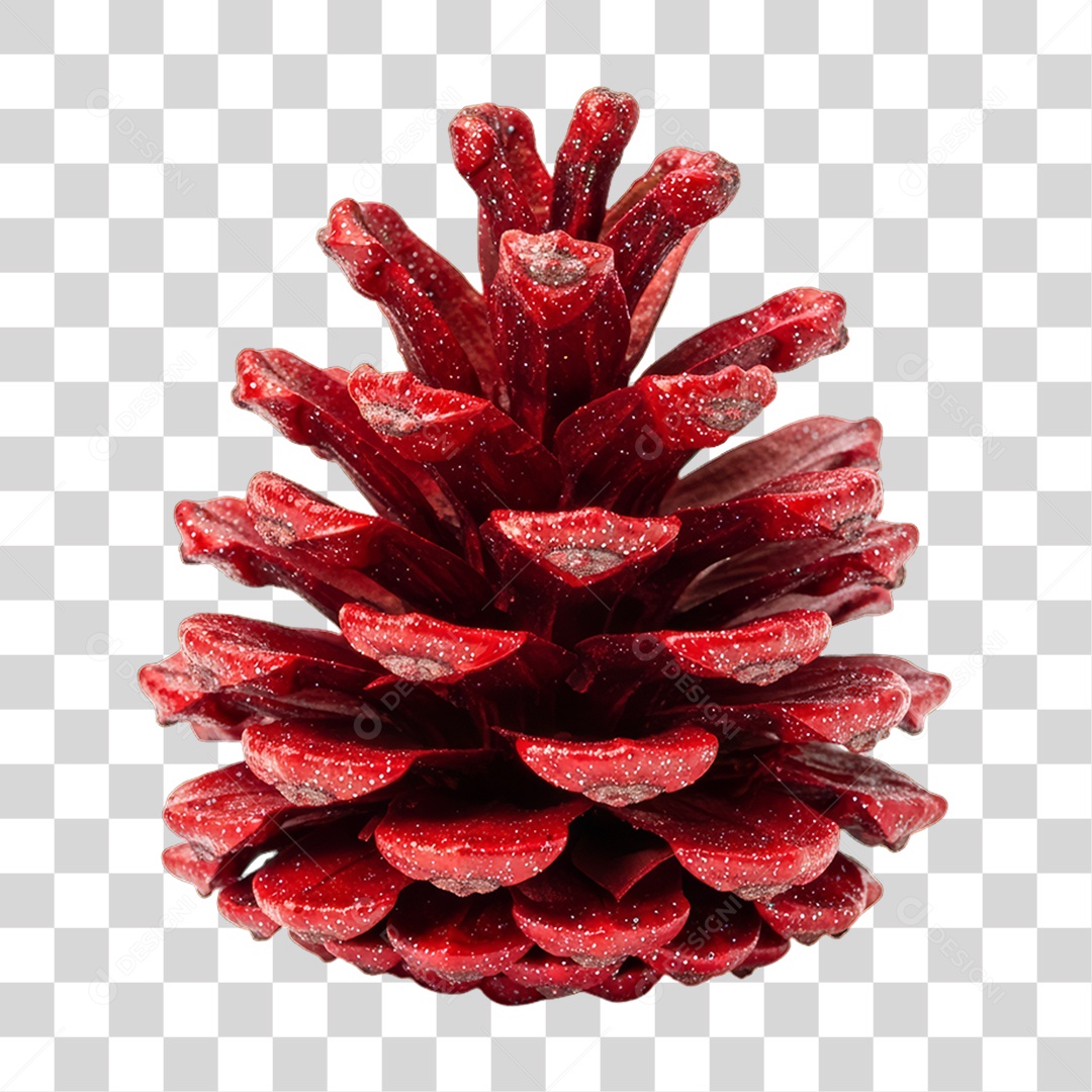 Pinha Enfeite Decoração de Natal PNG Transparente