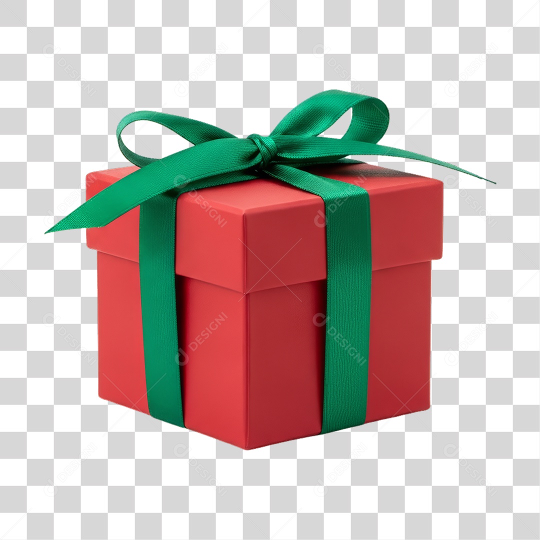 Caixa de Presente Enfeites Decoração de Natal PNG Transparente