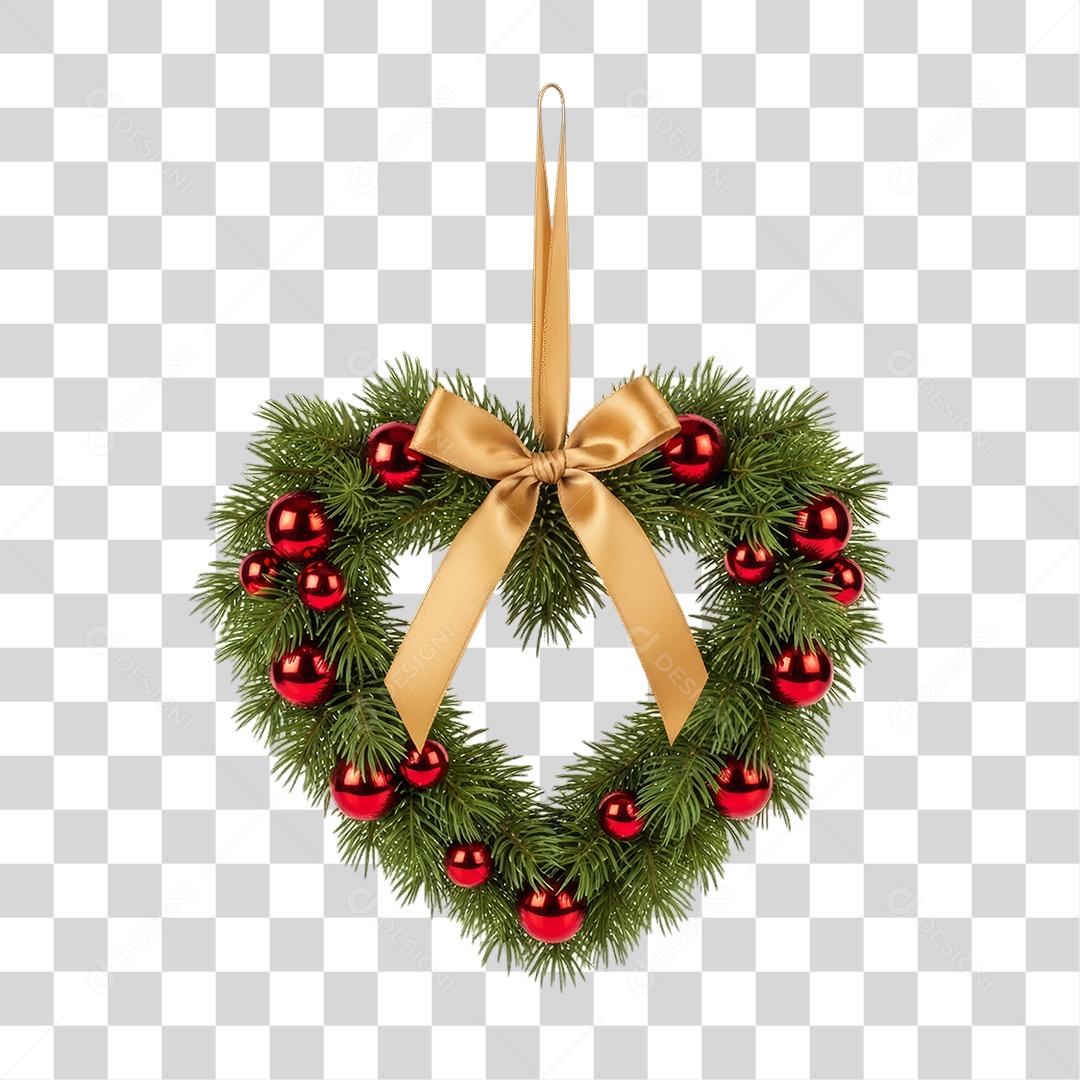 Guirlanda Enfeites Decoração de Natal PNG Transparente