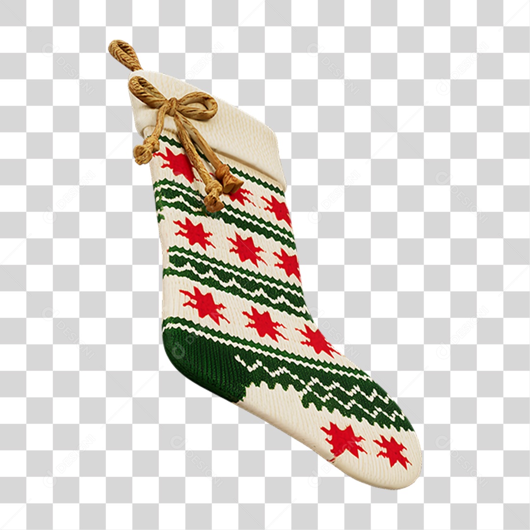 Meia de Natal PNG Transparente