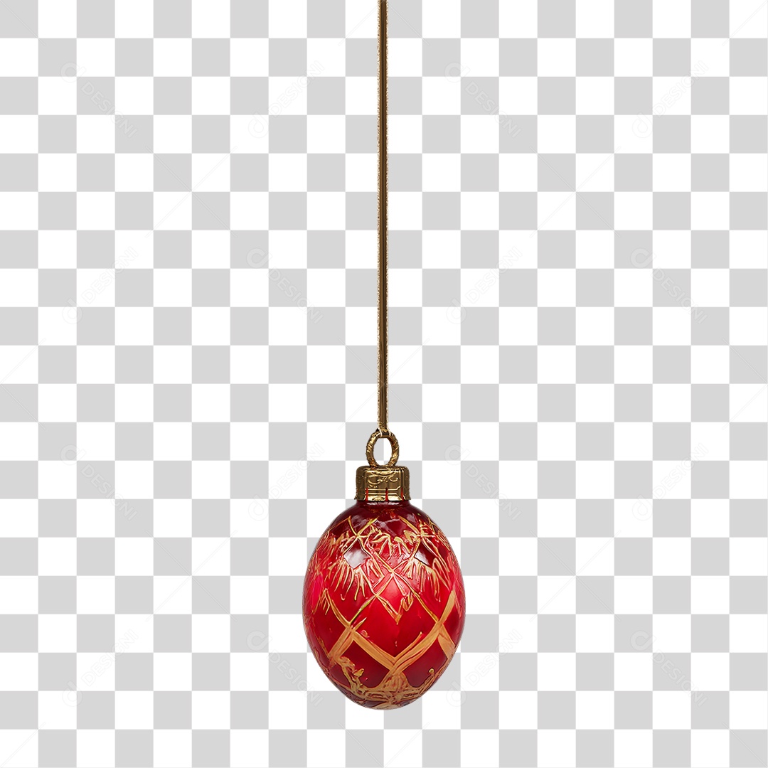 Bola de Enfeite Decoração de Natal PNG Transparente