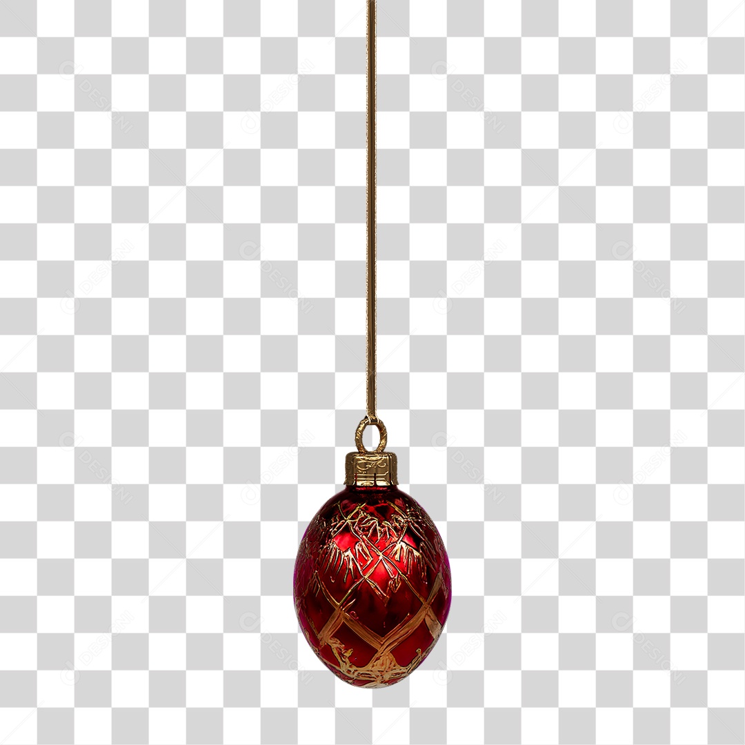 Bola de Enfeite Decoração de Natal PNG Transparente