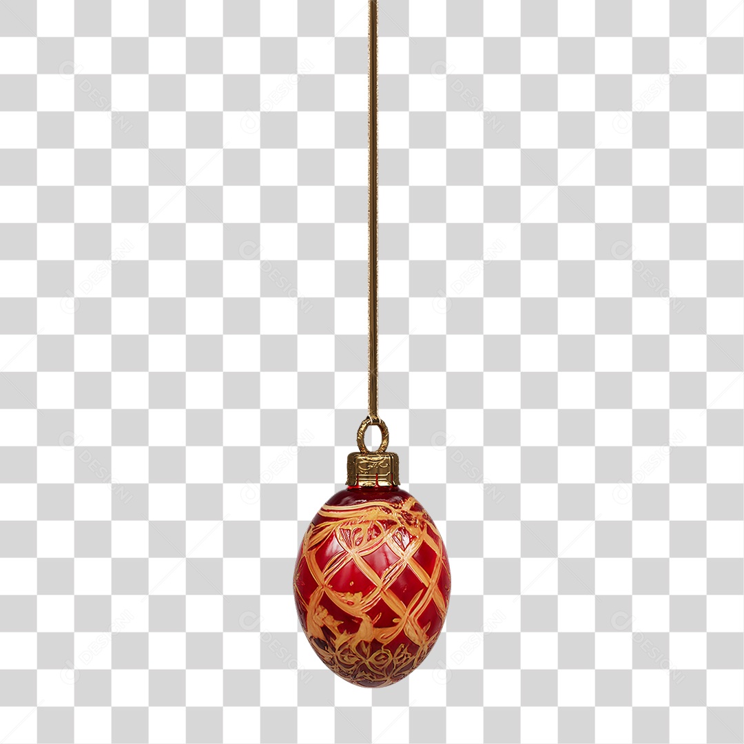 Bola de Enfeite Decoração de Natal PNG Transparente