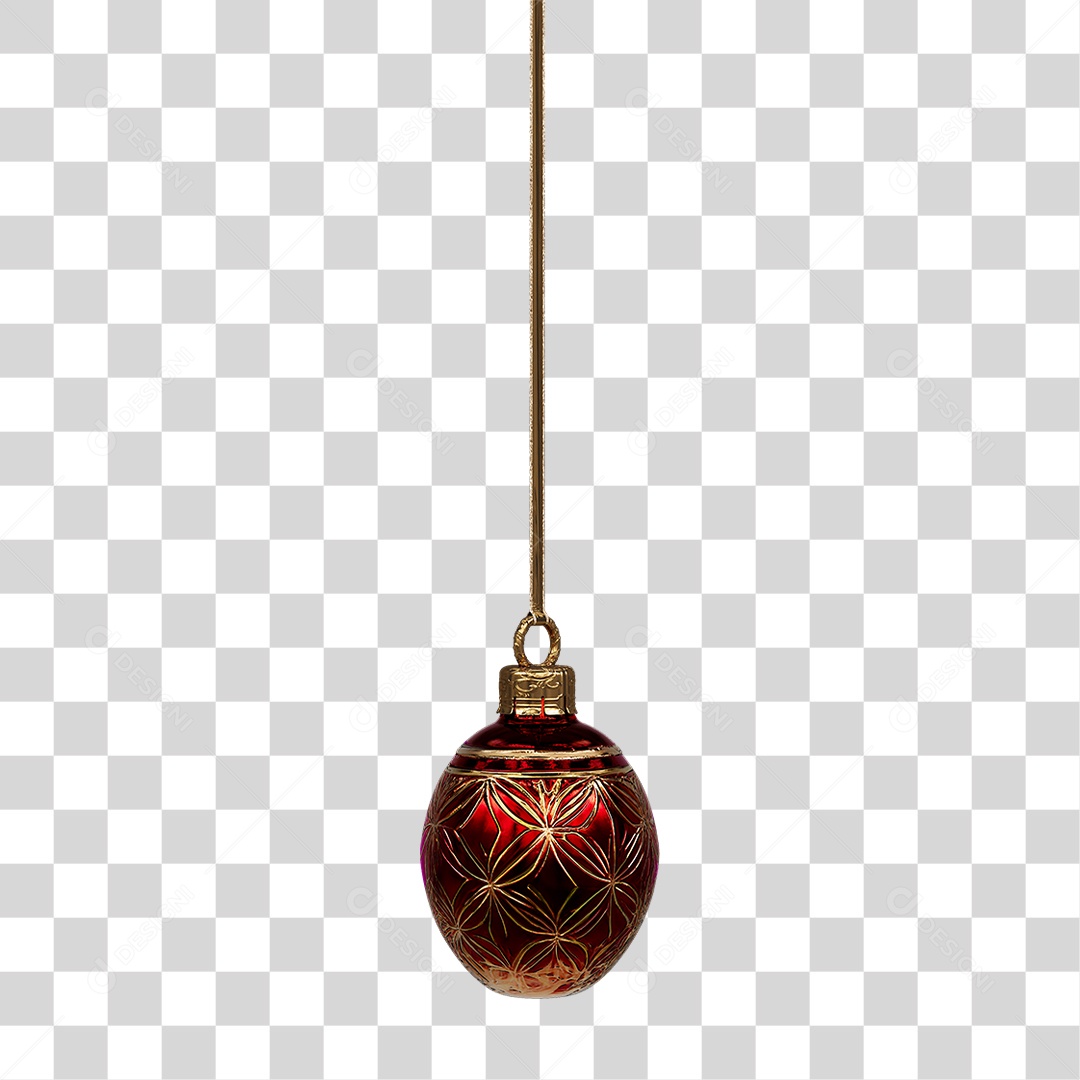 Bola de Enfeite Decoração de Natal PNG Transparente