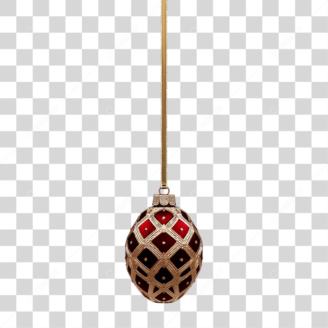 Bola de Enfeite Decoração de Natal PNG Transparente