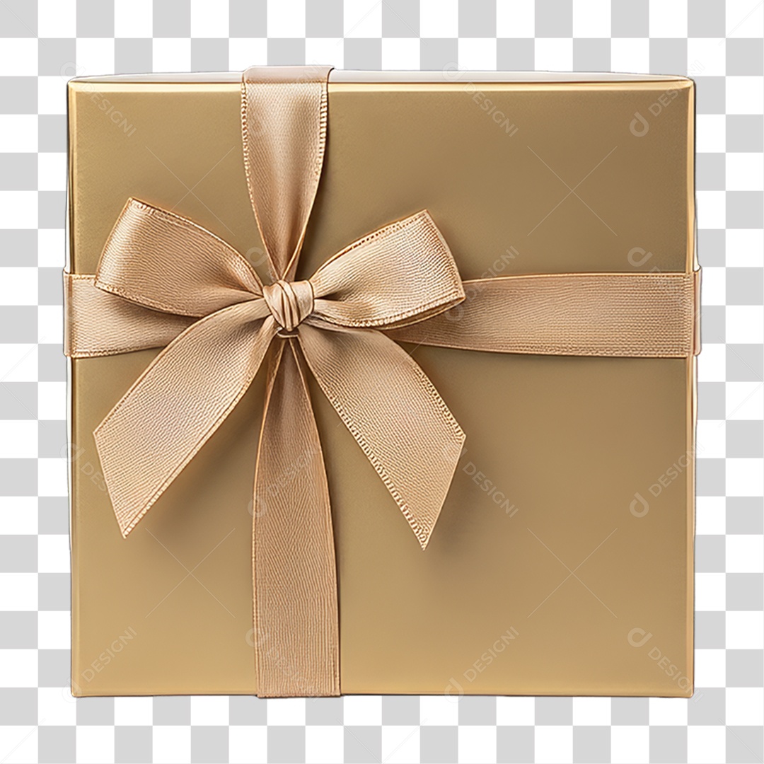 Elemento 3D Caixa de Presente Decoração de Ano Novo PNG Transparente