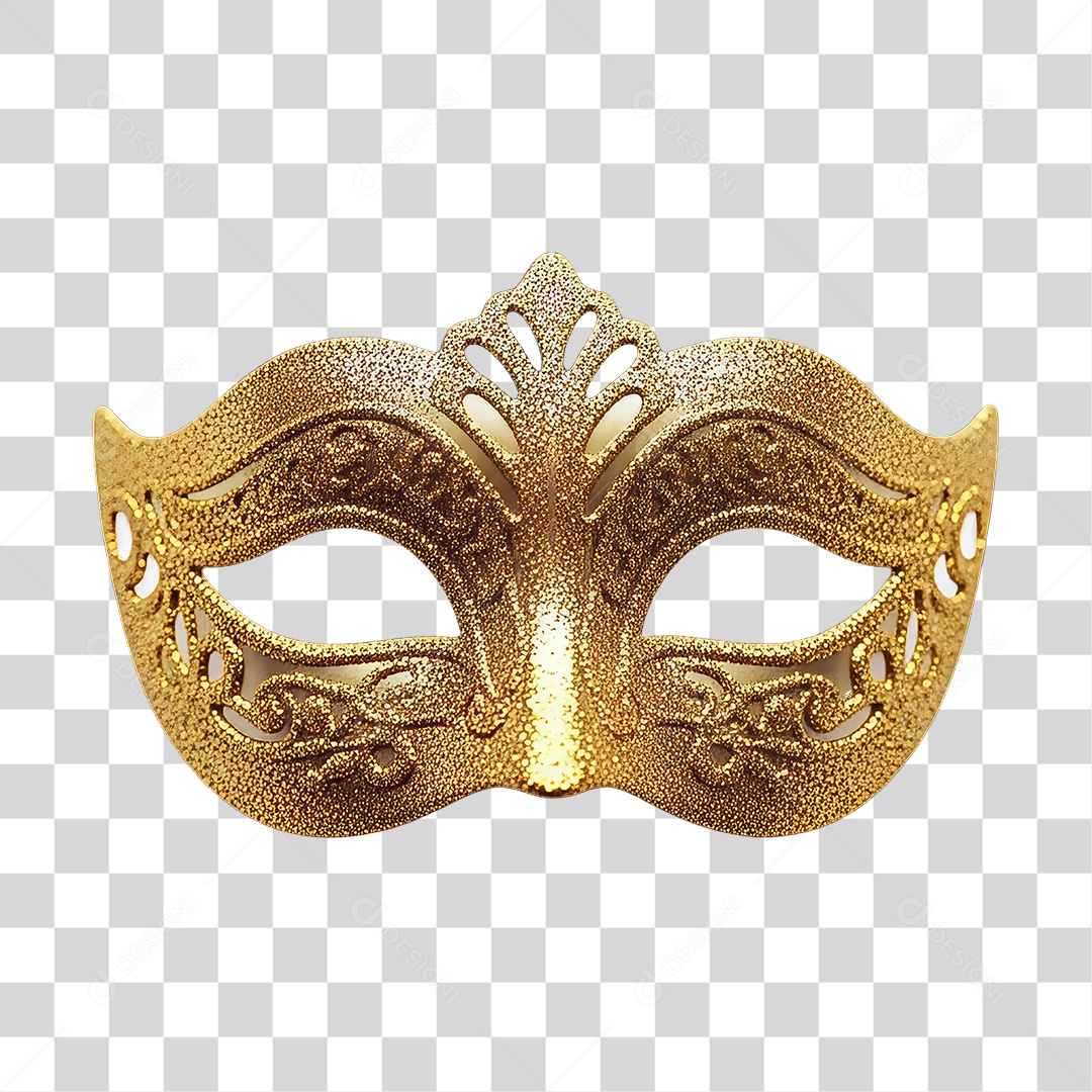 Elemento 3D Máscara Decoração de Ano Novo PNG Transparente